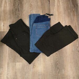 Maternity Clothes Black and Blue Pants Set